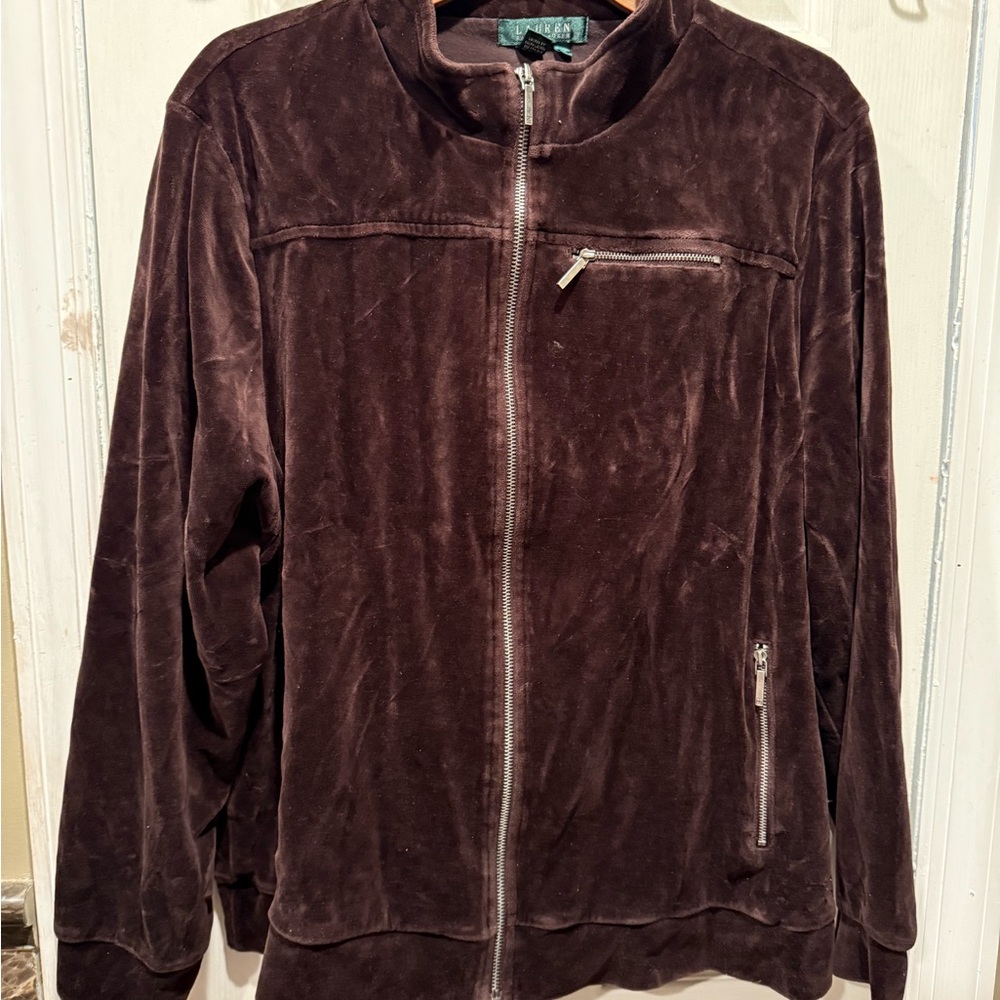 Lauren Ralph Lauren Brown Bomber Jacket